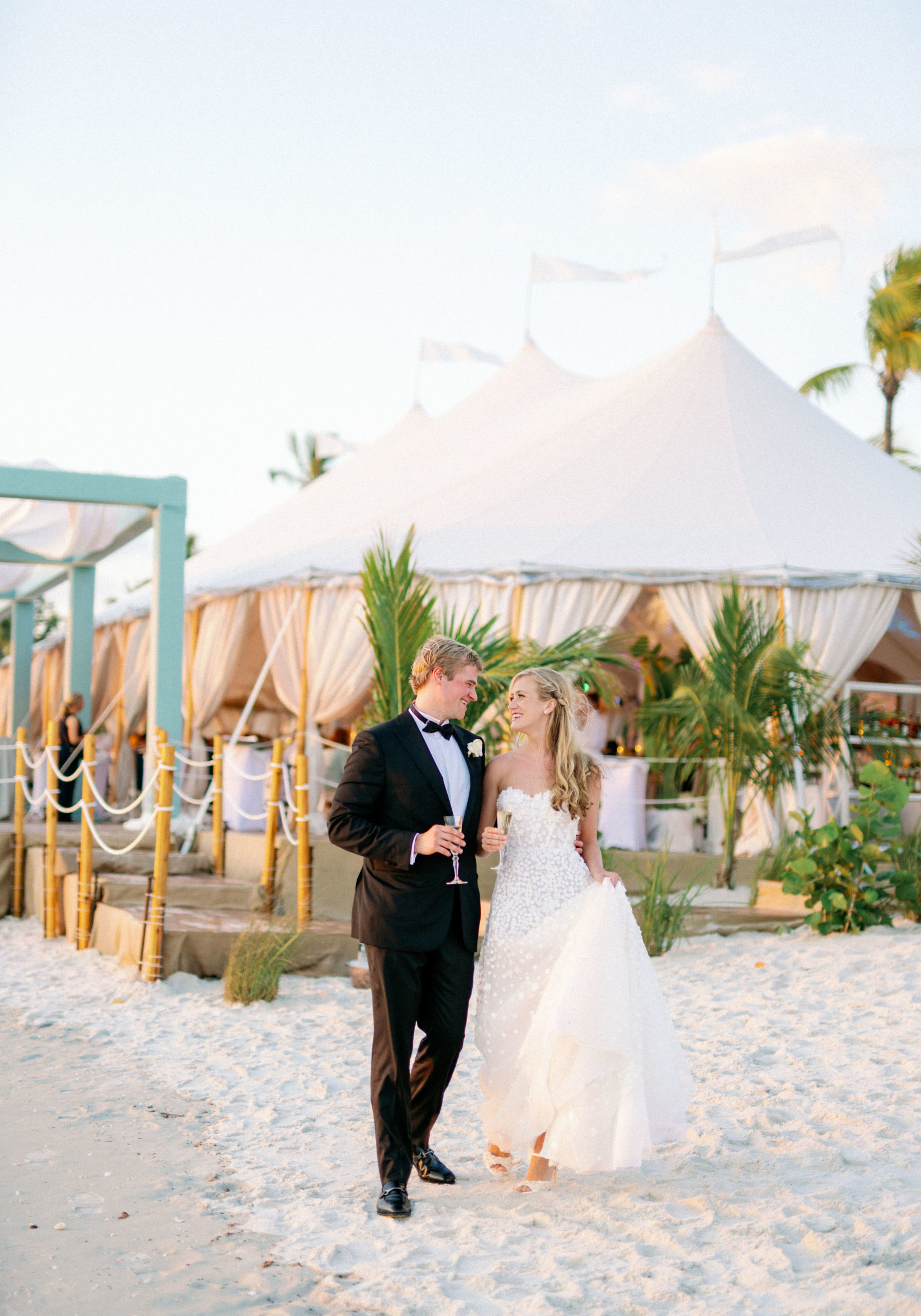 luxury tented beach wedding naples florida destination wedding p