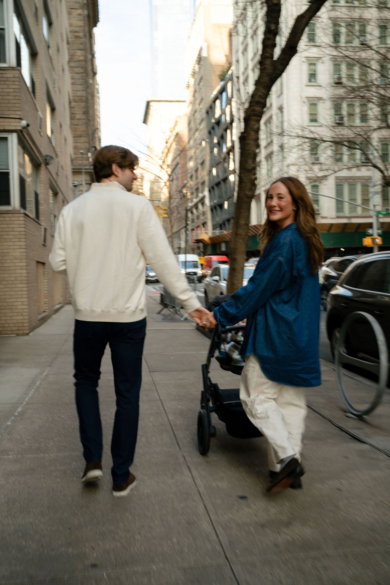New York City family session strolling downtown.